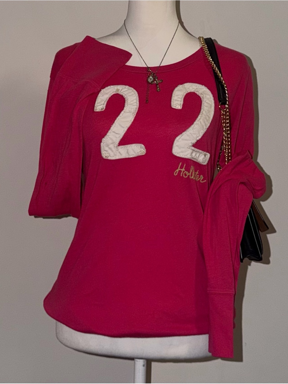 2000s vintage style hollister long sleeve embroidered stitch 22